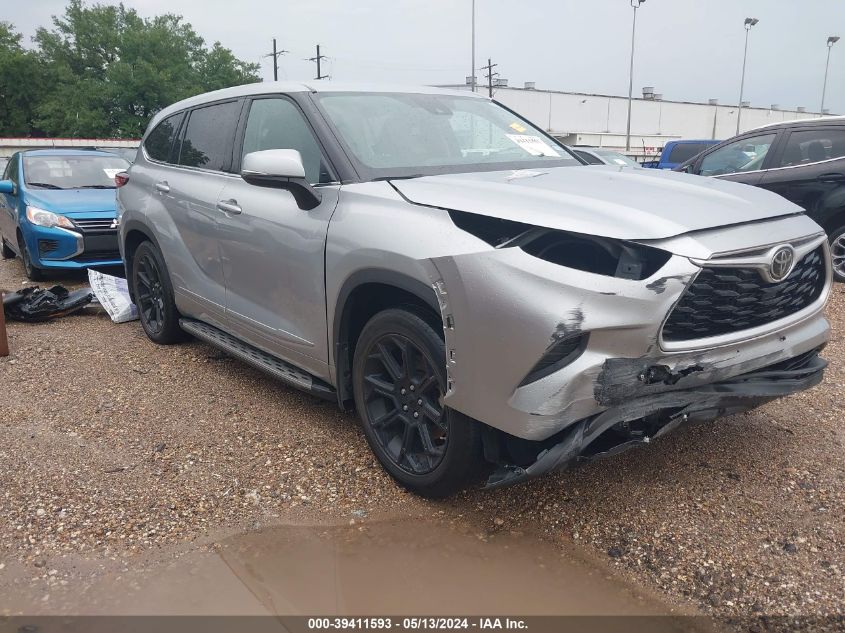 2022 Toyota Highlander L VIN: 5TDCZRAHXNS560866 Lot: 39411593