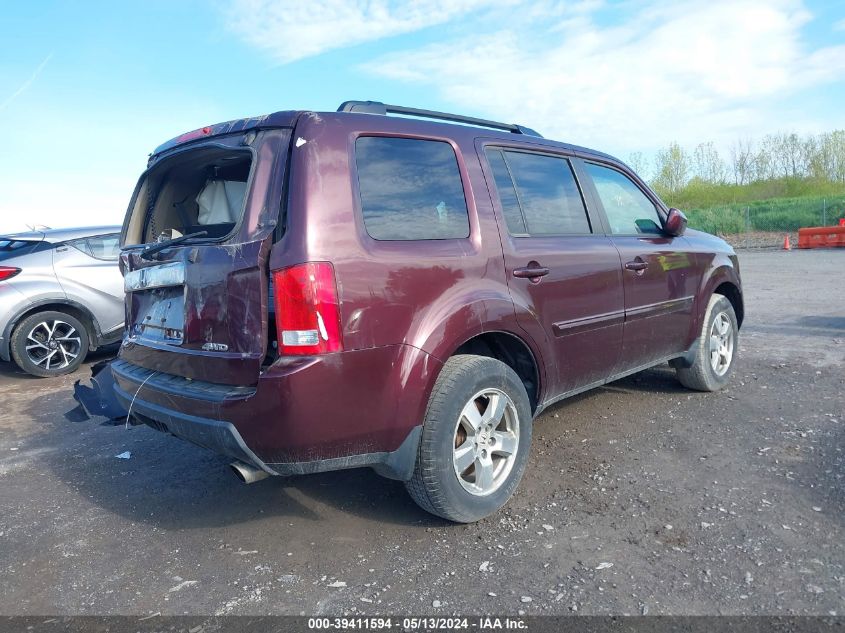 2011 Honda Pilot Ex-L VIN: 5FNYF4H54BB007241 Lot: 39411594