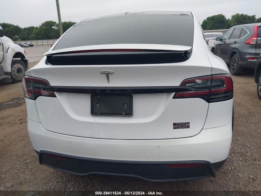 2022 Tesla Model X Plaid Tri Motor All-Wheel Drive VIN: 7SAXCBE63NF338194 Lot: 39411634