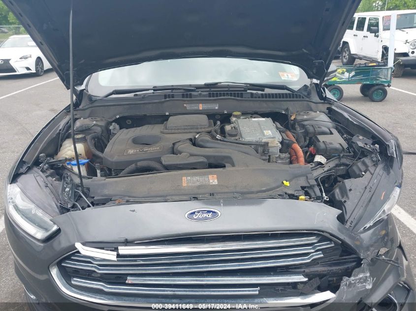 2016 Ford Fusion Hybrid Se VIN: 3FA6P0LU7GR104876 Lot: 39411649