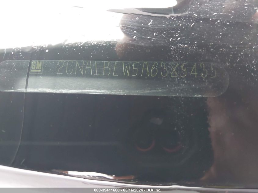 2010 Chevrolet Equinox Ls VIN: 2CNALBEW5A6385435 Lot: 39411660