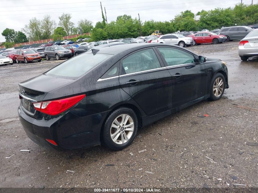 2014 Hyundai Sonata Gls VIN: 5NPEB4AC3EH872909 Lot: 39411677