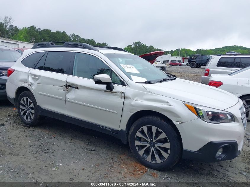 2016 Subaru Outback 2.5I Limited VIN: 4S4BSBLCXG3290823 Lot: 39411679