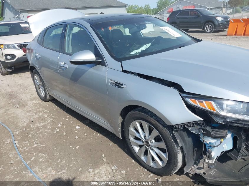 2018 Kia Optima Ex VIN: 5XXGU4L34JG237767 Lot: 39411699