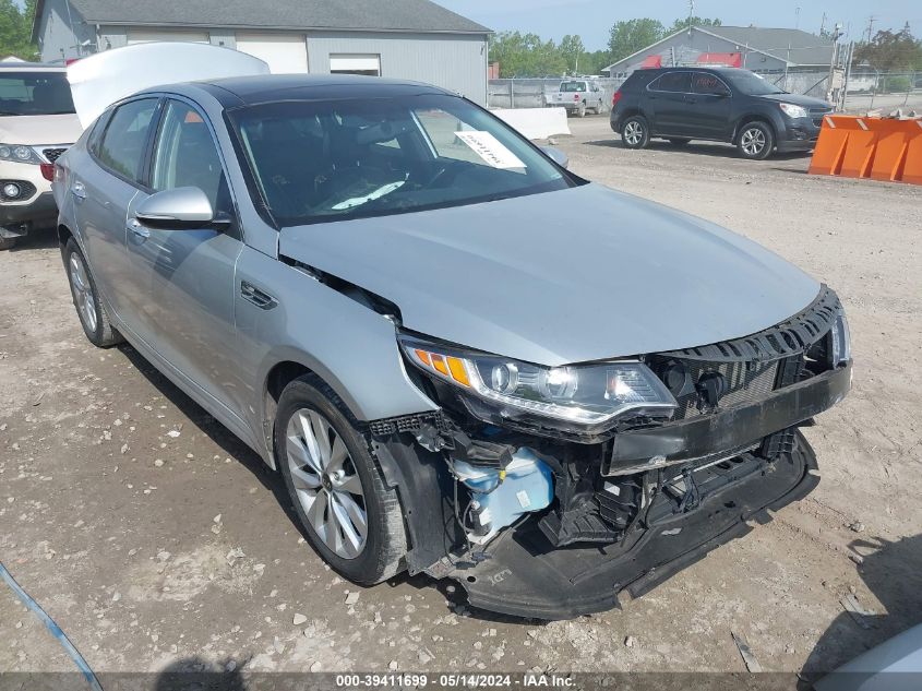 2018 Kia Optima Ex VIN: 5XXGU4L34JG237767 Lot: 39411699