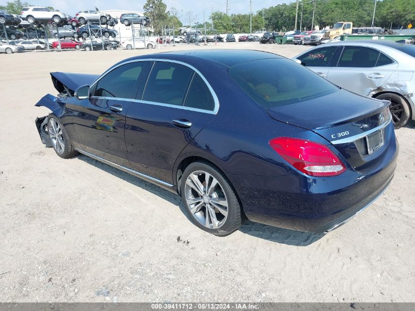 2017 Mercedes-Benz C 300 Luxury/Sport VIN: WDDWF4JB6HR282013 Lot: 39411712