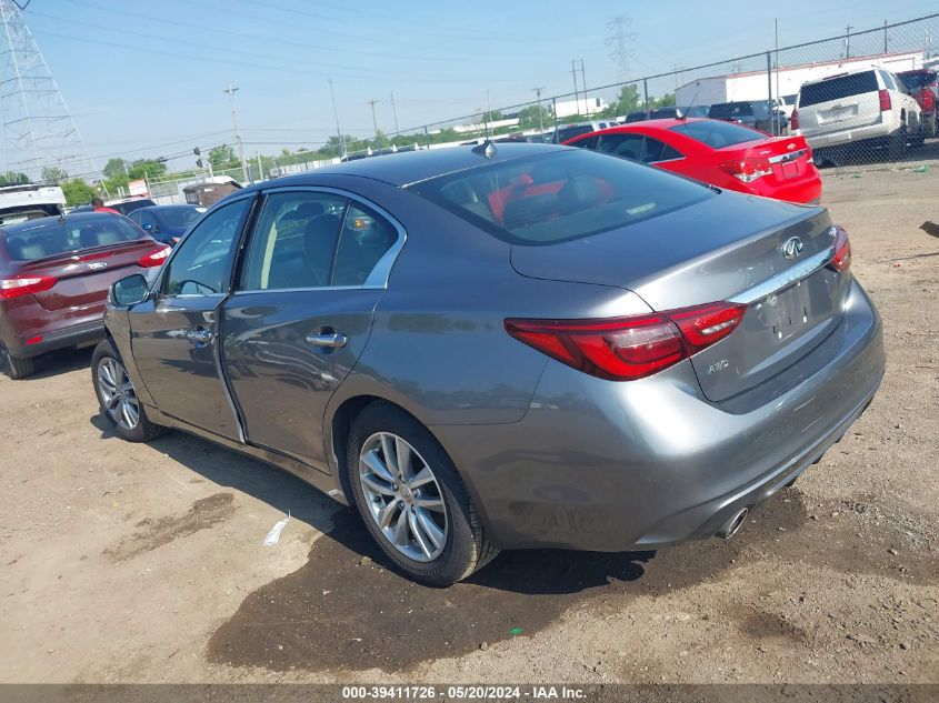 2019 Infiniti Q50 2.0T Pure VIN: JN1CV7AR5KM320014 Lot: 39411726