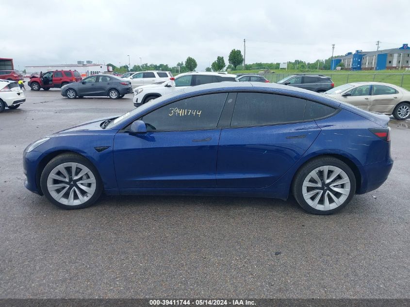 2023 Tesla Model 3 Rear-Wheel Drive VIN: 5YJ3E1EA3PF471738 Lot: 39411744