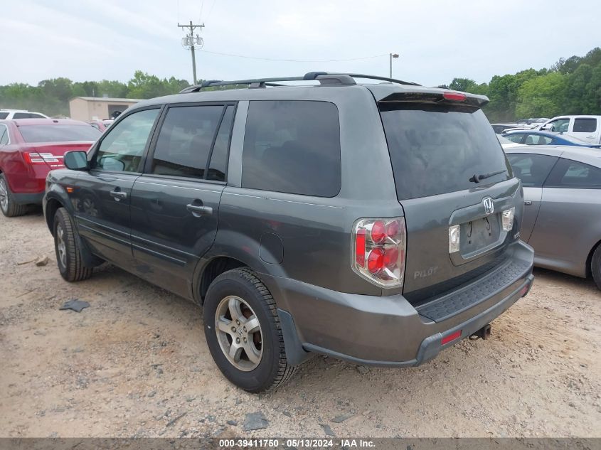 2007 Honda Pilot Ex-L VIN: 2HKYF18527H534640 Lot: 39411750