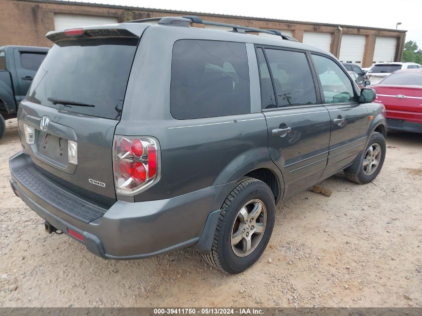 2007 Honda Pilot Ex-L VIN: 2HKYF18527H534640 Lot: 39411750