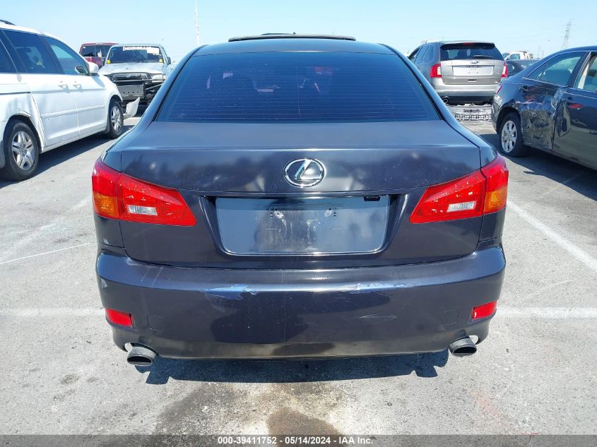 2006 Lexus Is 250 VIN: JTHBK262765001048 Lot: 39411752