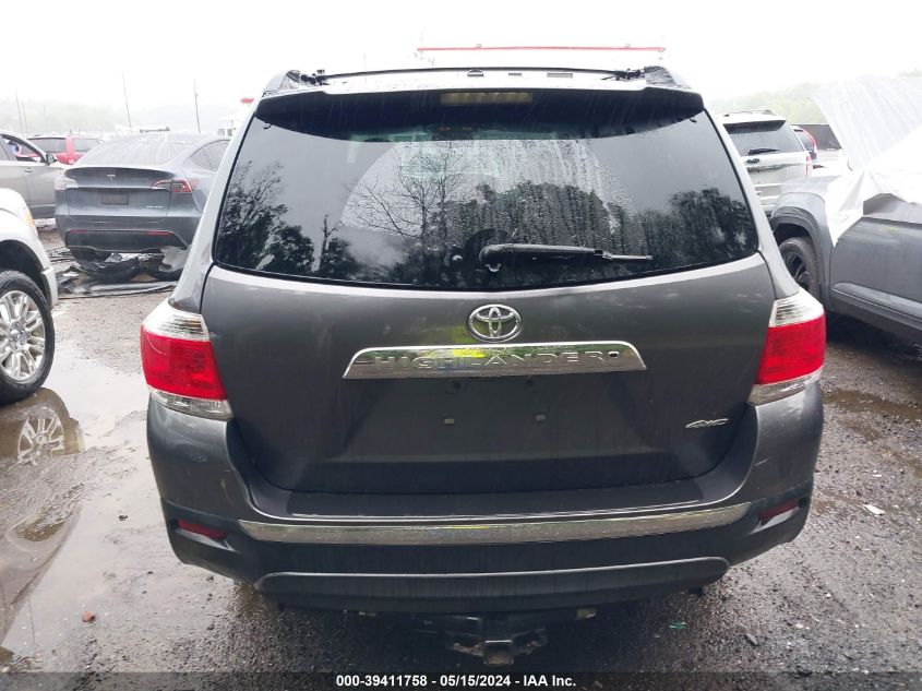 2012 Toyota Highlander Se V6 VIN: 5TDBK3EH8CS165511 Lot: 39411758