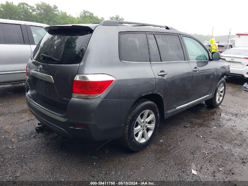 2012 Toyota Highlander Se V6 VIN: 5TDBK3EH8CS165511 Lot: 39411758