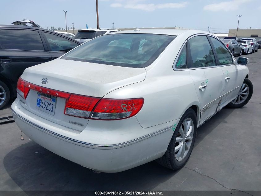 2008 Hyundai Azera Limited VIN: KMHFC46F28A333502 Lot: 39411812