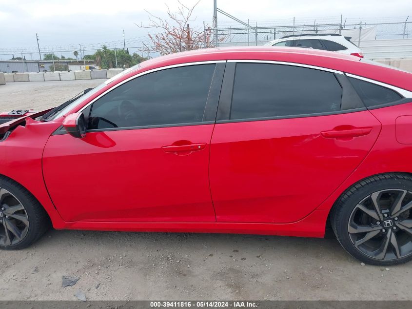 2019 Honda Civic Sport VIN: 2HGFC2F82KH601954 Lot: 39411816