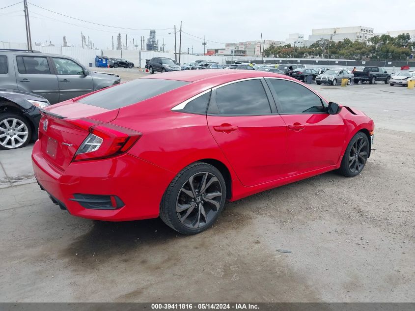 2019 Honda Civic Sport VIN: 2HGFC2F82KH601954 Lot: 39411816