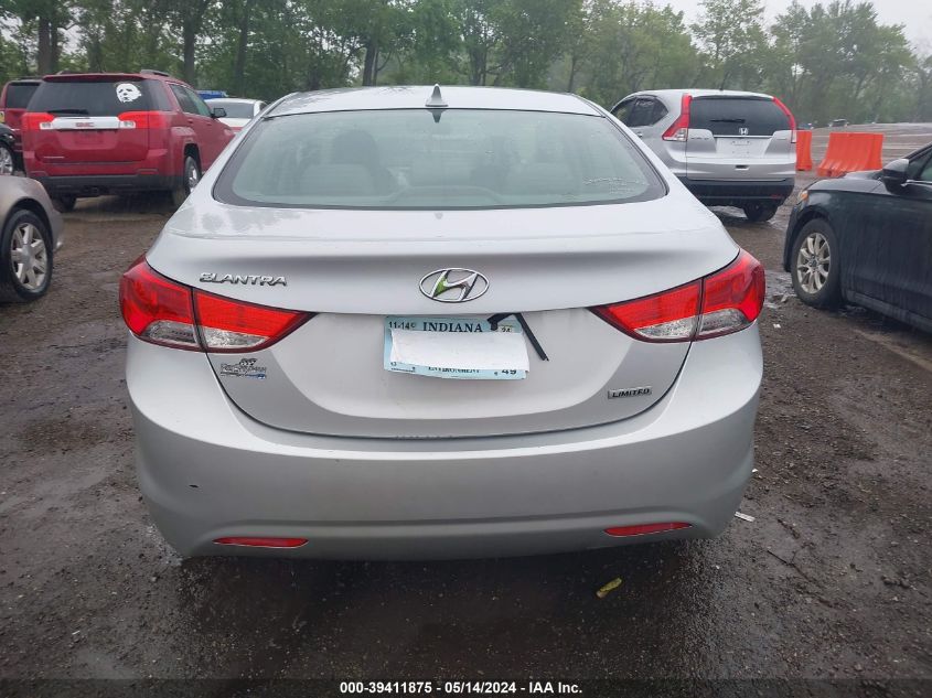 2013 Hyundai Elantra Limited VIN: KMHDH4AE0DU627335 Lot: 39411875