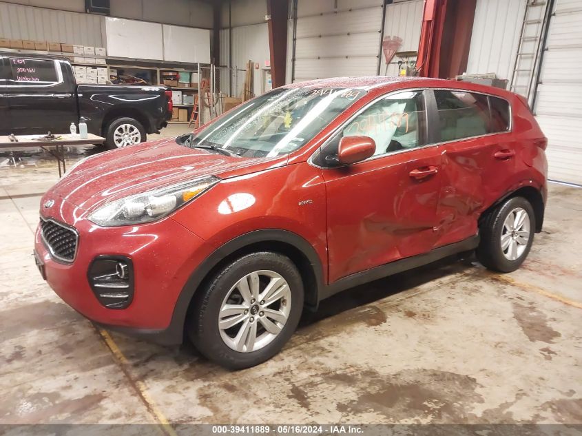 2018 Kia Sportage Lx VIN: KNDPMCAC5J7487637 Lot: 39411889