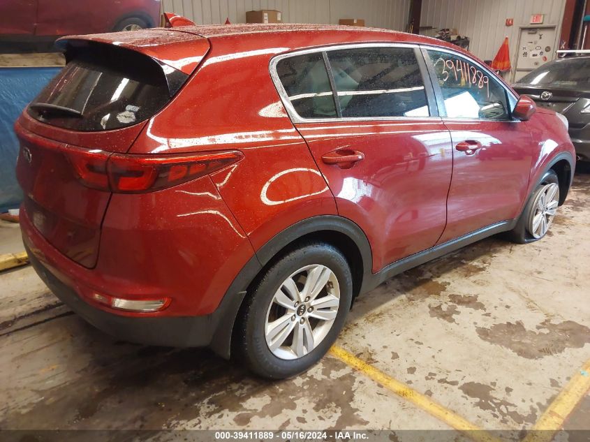 2018 Kia Sportage Lx VIN: KNDPMCAC5J7487637 Lot: 39411889