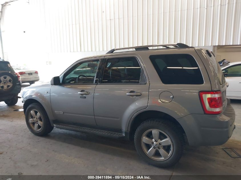 2008 Ford Escape Limited VIN: 1FMCU94178KD84752 Lot: 39411894