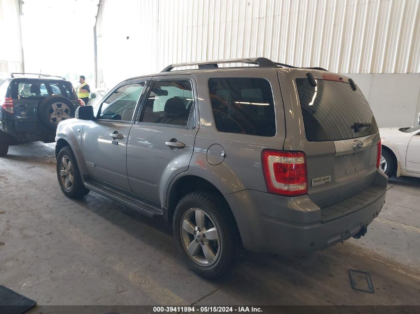 2008 Ford Escape Limited VIN: 1FMCU94178KD84752 Lot: 39411894