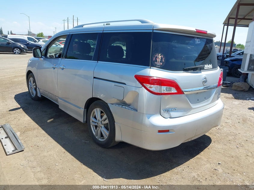 2013 Nissan Quest Sl VIN: JN8AE2KP1D9068910 Lot: 39411913