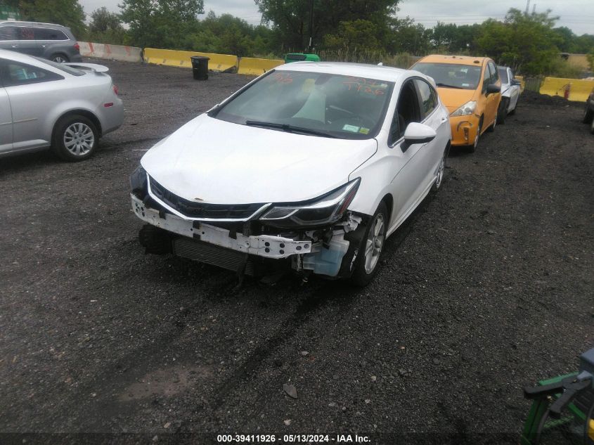 2018 Chevrolet Cruze Lt Auto VIN: 3G1BE6SM7JS517439 Lot: 39411926