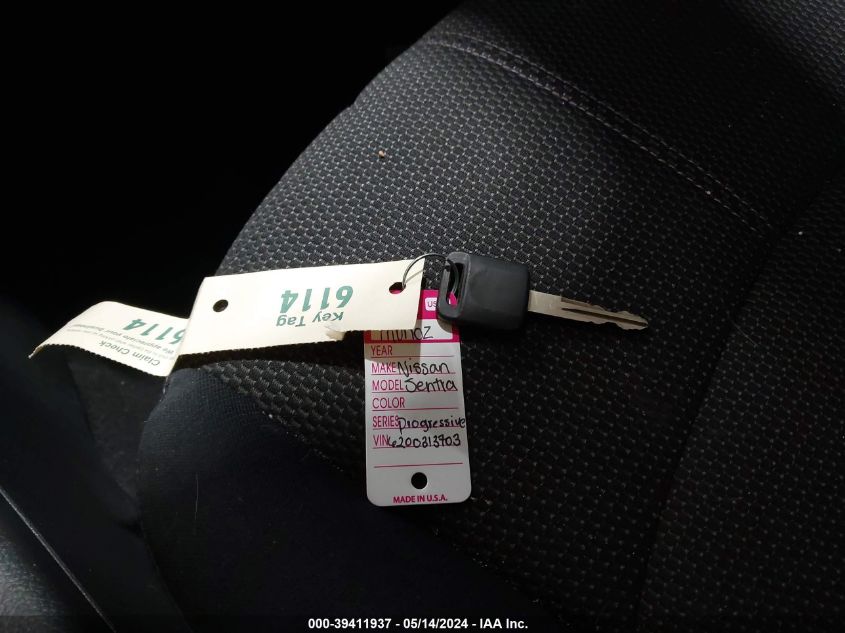 2017 Nissan Sentra S VIN: 3N1AB7AP0HY281773 Lot: 39411937