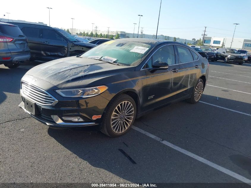 2018 Ford Fusion Energi Titanium VIN: 3FA6P0SU2JR123408 Lot: 39411954