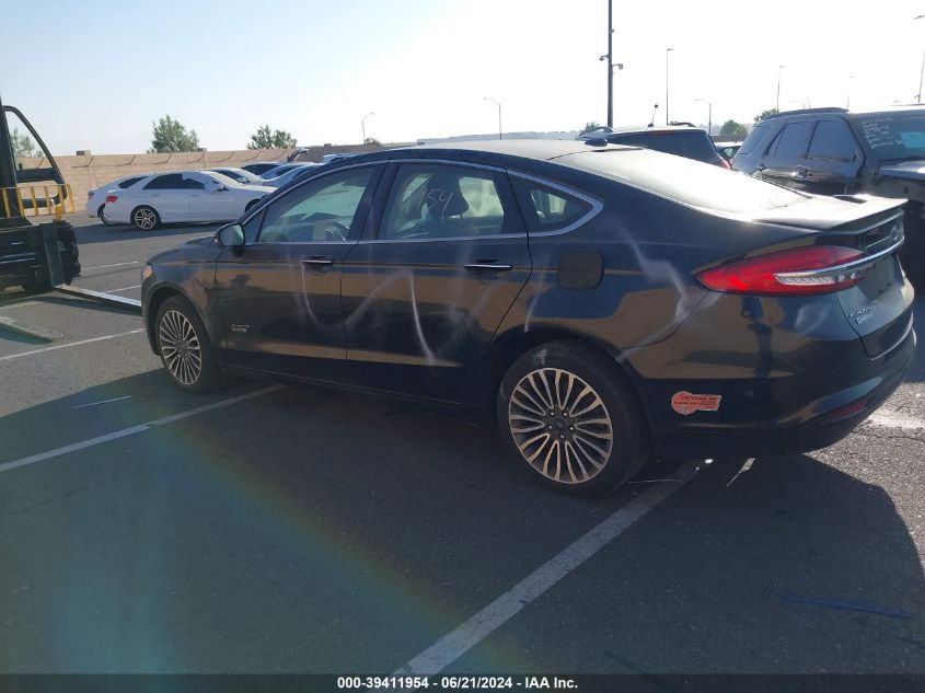 2018 Ford Fusion Energi Titanium VIN: 3FA6P0SU2JR123408 Lot: 39411954