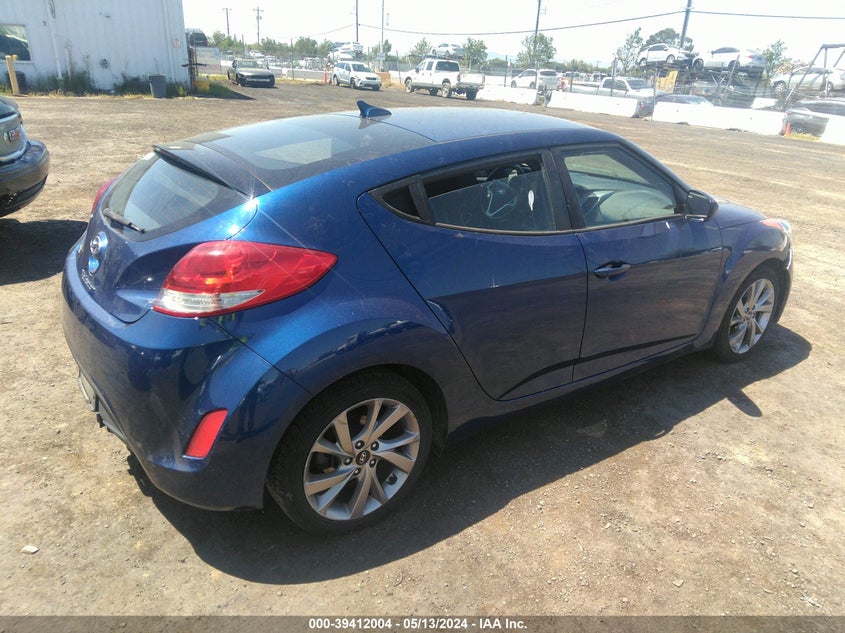 2017 Hyundai Veloster VIN: KMHTC6AD0HU309699 Lot: 39412004