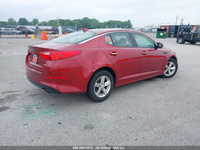 2015 Kia Optima Lx VIN: 5XXGM4A79FG505516 Lot: 39412015