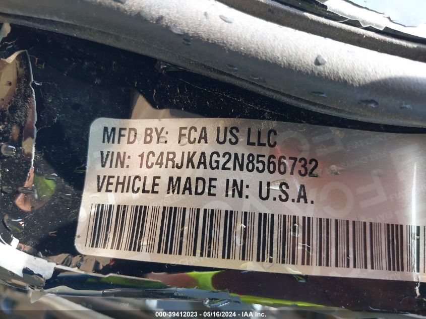 2022 JEEP GRAND CHEROKEE L LAREDO 4X4 - 1C4RJKAG2N8566732