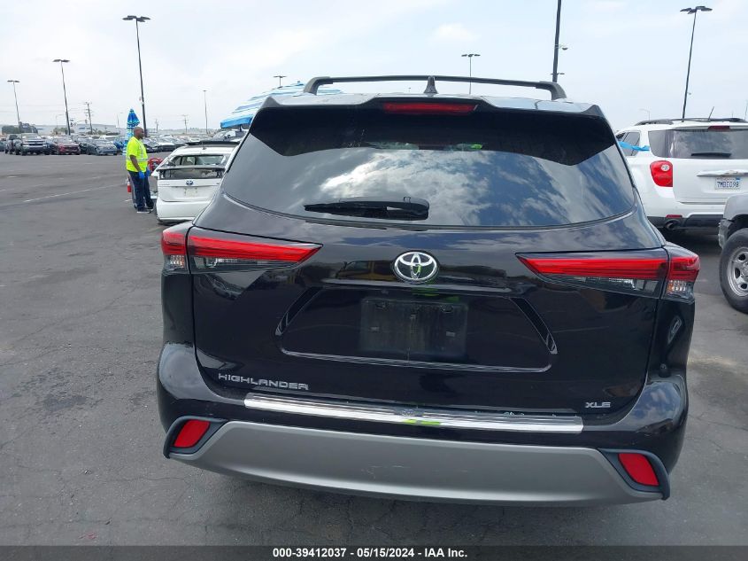 2020 Toyota Highlander Xle VIN: 5TDHZRAH7LS018482 Lot: 39412037