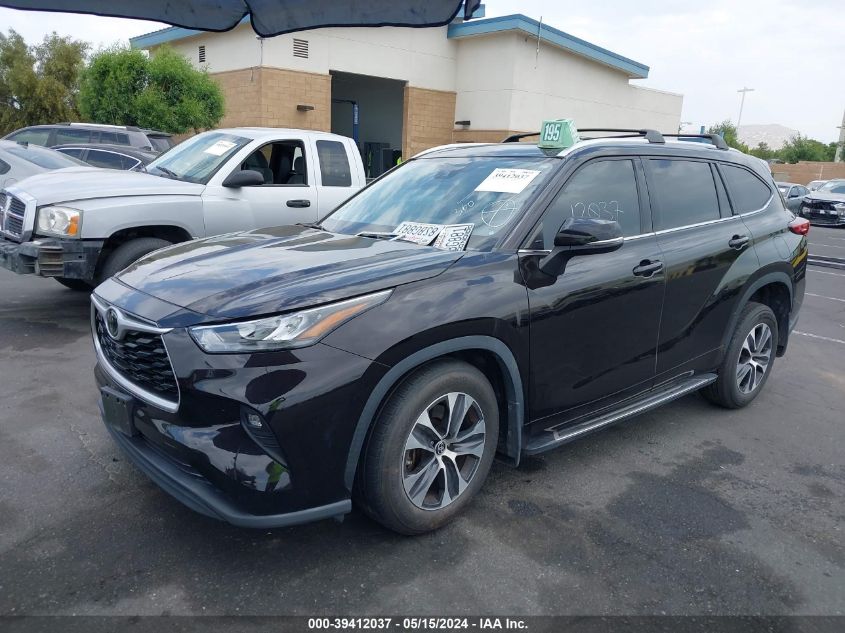 2020 Toyota Highlander Xle VIN: 5TDHZRAH7LS018482 Lot: 39412037