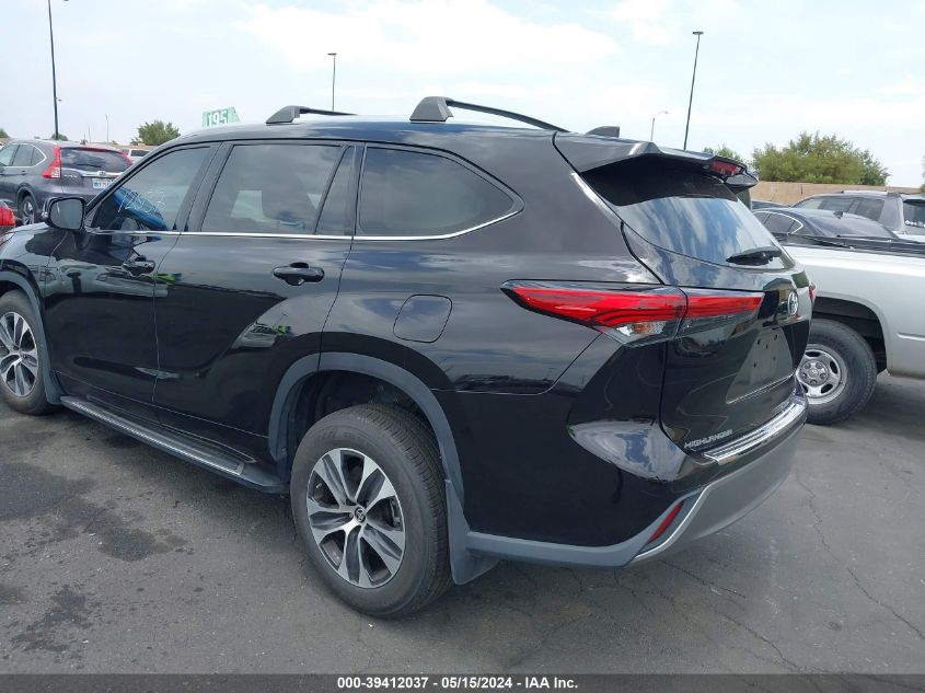 2020 Toyota Highlander Xle VIN: 5TDHZRAH7LS018482 Lot: 39412037