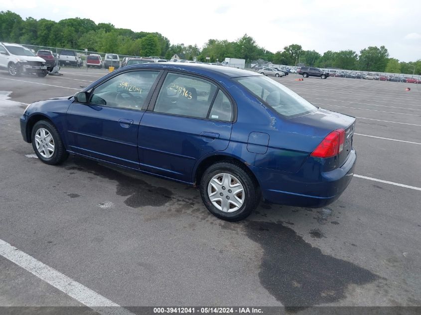 2003 Honda Civic Lx VIN: 2HGES15573H515671 Lot: 39412041