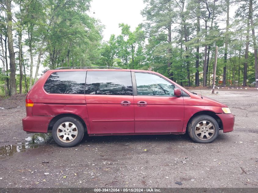 2002 Honda Odyssey Ex VIN: 5FNRL18622B057480 Lot: 39412054