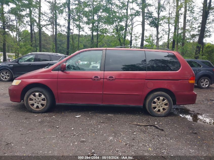 2002 Honda Odyssey Ex VIN: 5FNRL18622B057480 Lot: 39412054