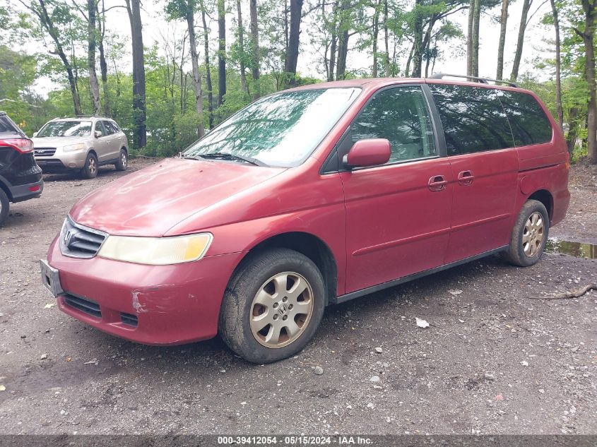 2002 Honda Odyssey Ex VIN: 5FNRL18622B057480 Lot: 39412054