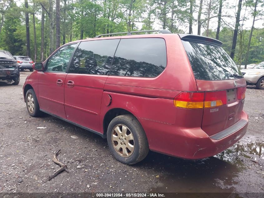 2002 Honda Odyssey Ex VIN: 5FNRL18622B057480 Lot: 39412054