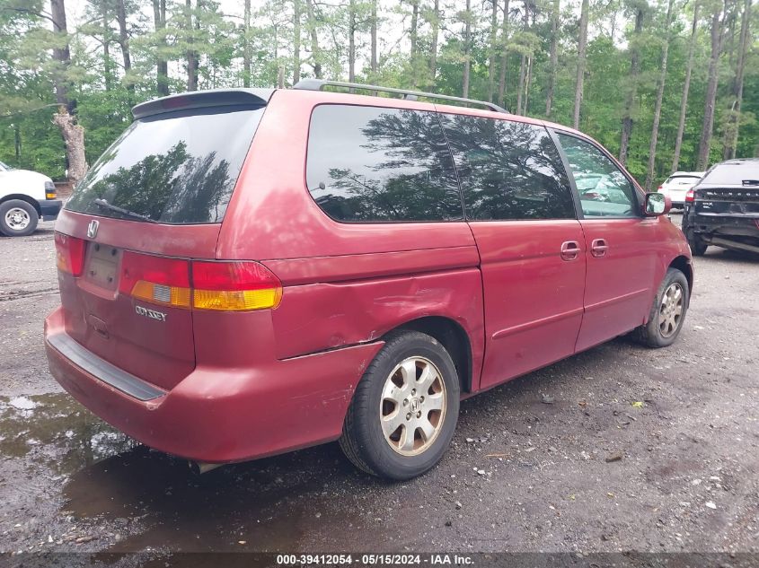 2002 Honda Odyssey Ex VIN: 5FNRL18622B057480 Lot: 39412054