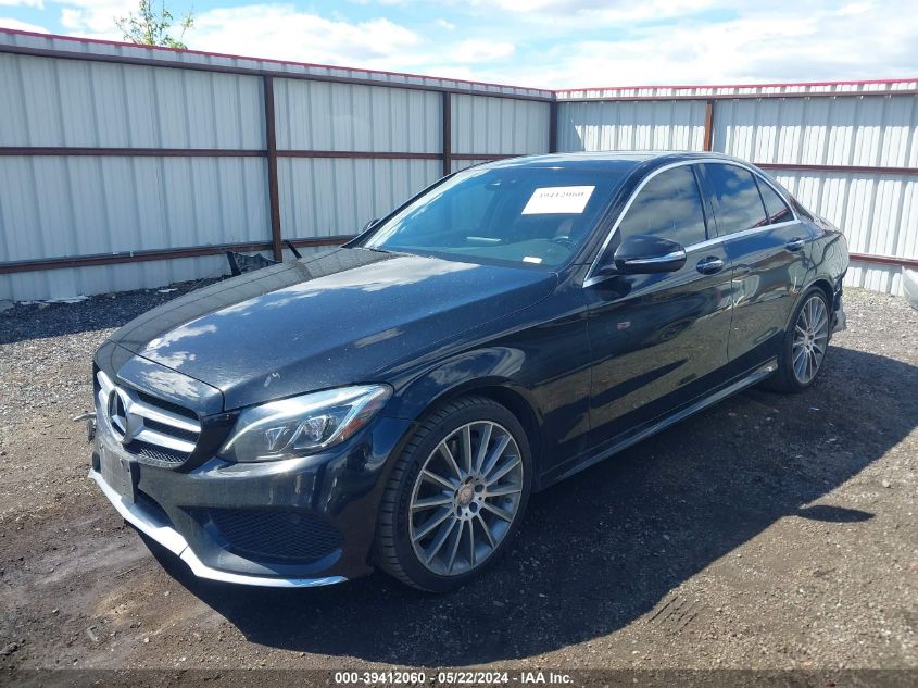 2015 Mercedes-Benz C 400 4Matic VIN: 55SWF6GB2FU027969 Lot: 39412060
