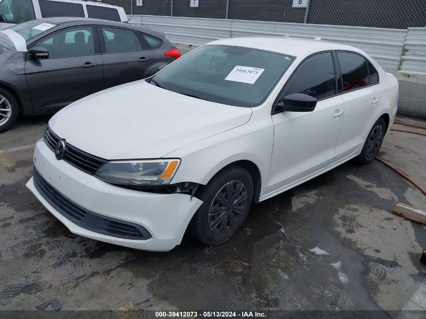 2012 Volkswagen Jetta 2.0L S VIN: 3VW2K7AJ5CM405370 Lot: 39412073