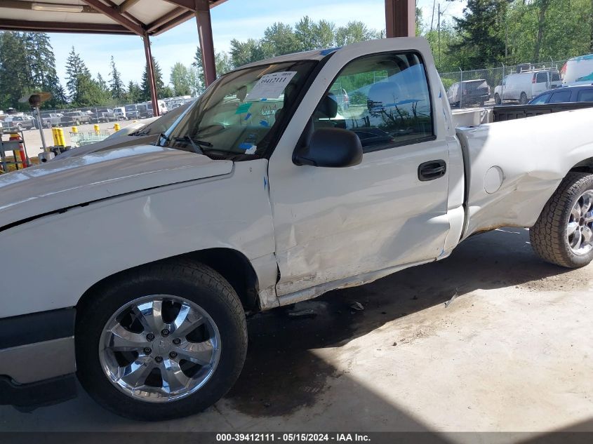 2006 Chevrolet Silverado 1500 Work Truck VIN: 3GCEC14X96G196325 Lot: 39412111