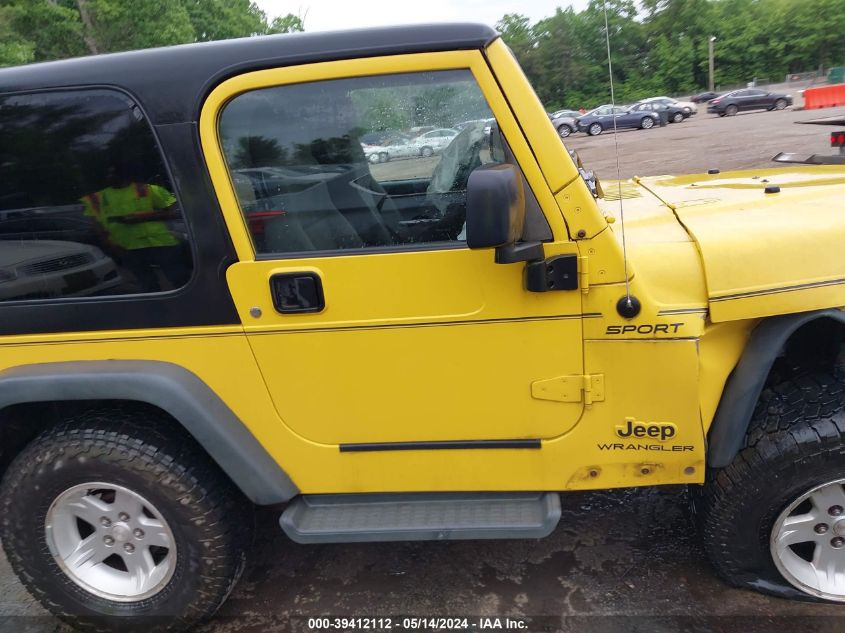 2005 Jeep Wrangler Sport VIN: 1J4FA49S85P384475 Lot: 39412112