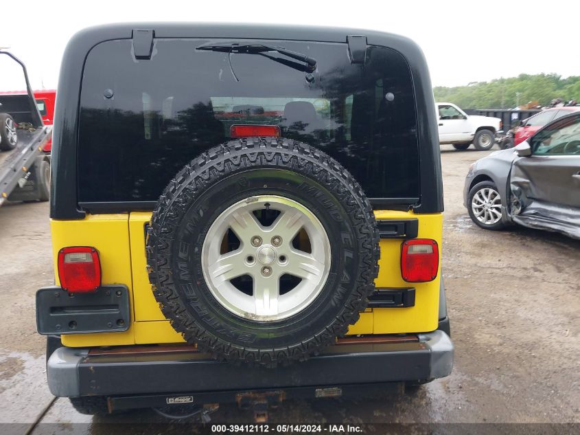 2005 Jeep Wrangler Sport VIN: 1J4FA49S85P384475 Lot: 39412112