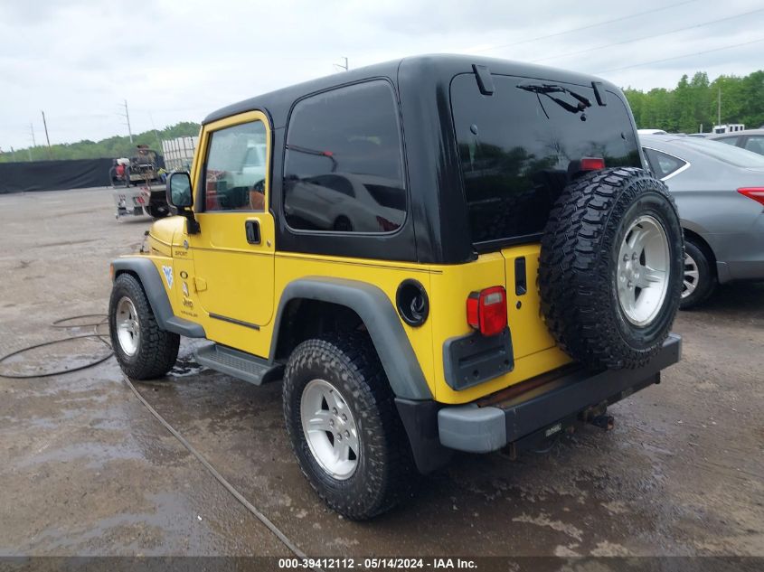 2005 Jeep Wrangler Sport VIN: 1J4FA49S85P384475 Lot: 39412112