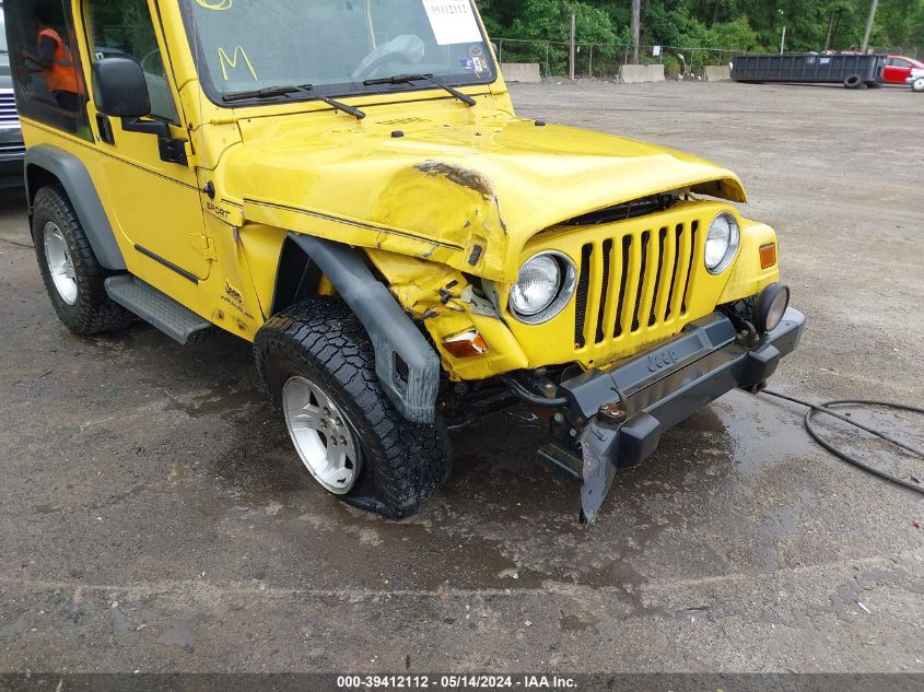 2005 Jeep Wrangler Sport VIN: 1J4FA49S85P384475 Lot: 39412112