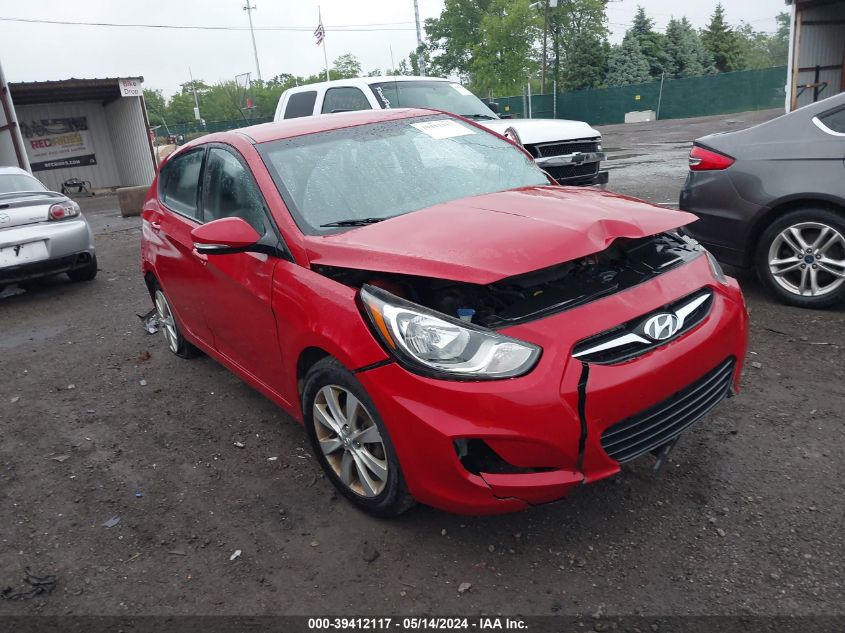 2013 Hyundai Accent Se VIN: KMHCU5AE7DU136158 Lot: 39412117